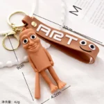 Tung Tung Sahur Bombardino Crocodildo Tralalero Tralala PVC Keychain Soft Cartoon Bag Pendant
