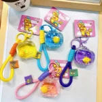 Genuine Authorized Oil-Infused Little Yellow Duck TV Keychain Cute Schoolbag Pendant Car Keychain Gift