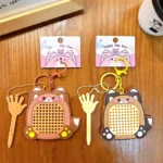 Squirrel Magnetic Steel Ball Drawing Board Backpack Pendant Decompression Magnetic Drawing Board Key Chain
