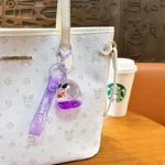 NeZha Oil-Infused School Bag Keychain Cartoon Floating Acrylic Bag Charm