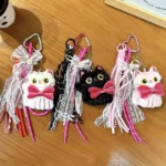 Creative New Plush Cat Keychain, Cute Bag Pendant, Car Keychain, Claw Machine Small Gift Wholesale