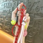 Creative Youth Tennis Keychain, Fashionable Sports Style Phone Chain Pendant, Sports Series Bag Accessory, Small Gift