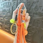 Creative Youth Tennis Keychain, Fashionable Sports Style Phone Chain Pendant, Sports Series Bag Accessory, Small Gift