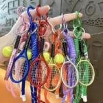 Creative Youth Tennis Keychain, Fashionable Sports Style Phone Chain Pendant, Sports Series Bag Accessory, Small Gift