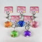 Oil-In-Water Shell Keychain With Mirror Kawaii Ocean Glitter Quicksand Bag Charm