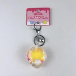 purple strawberry hello kitty quicksand keychain oil in water glitter bag charm wholesale