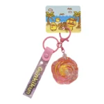 Rose Shaped Oil Key Chain Pendant, Genkikyun Liquid Floating Charm