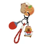 Creative Cartoon Capybara Sports Hand Rope Buckle, Cute Bag Pendant, Car Keychain, Gift Wholesale