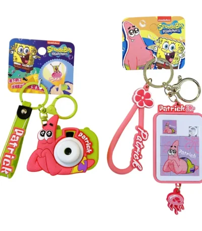 Official Licensed Patrick Star Bag Charm Keychain SpongeBob SquarePants PVC Cartoon Pendant