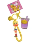 Genuine Cute Sports Vitality Little Yellow Duck Keychain Pendant Fashion Bag Car Key Accessories