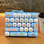 Puppy Drawing Keyboard Keychain Cute Cartoon ABS Bag Charm Pendant for Teens