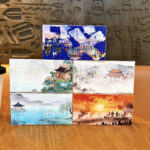 Chinese Culture Character Liquid Acrylic Ornament Quicksand Floating Figure Desk Decor Collectible Gift