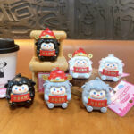 Cute glowing sheep keychain, cartoon lucky sheep bag pendant with congratulations on wealth scroll