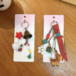 christmas reindeer keychain cute acrylic xmas bag charm phone strap holiday ornament