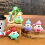 artifact keychain chubby explosive hair doll keychain cute PVC cartoon doll bag charm