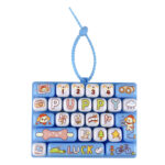 Puppy Drawing Keyboard Keychain Cute Cartoon ABS Bag Charm Pendant for Teens
