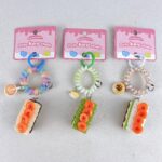 custom brownie cake keychain resin simulation dessert charm wholesale