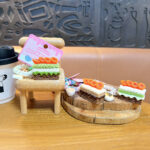 custom brownie cake keychain resin simulation dessert charm wholesale