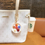 Cute press mushroom bowl keychain kawaii ABS bag charm custom promotional gift